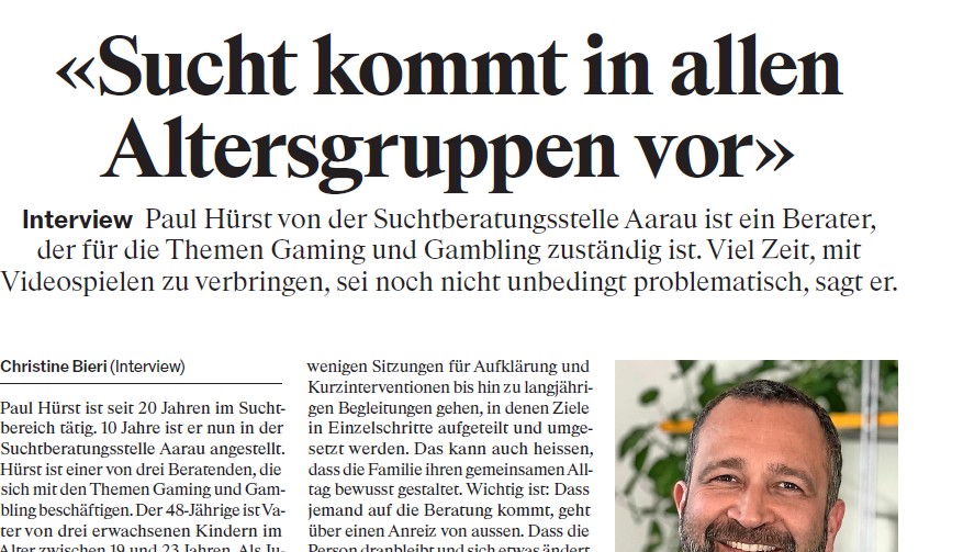 Sucht kommt in allen Altersgruppen vor - Suchtberatung ags - Kanton Aargau 1